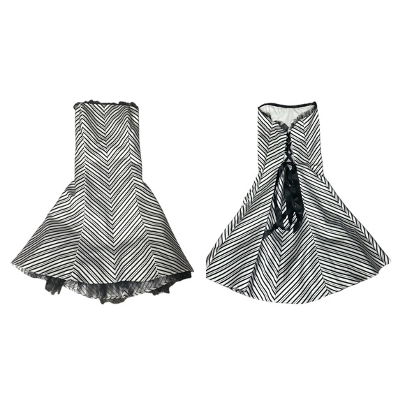 Jessica McClintock For Gunne Sax Strapless Cocktail Dress Size 9 - Picture 1 of 6
